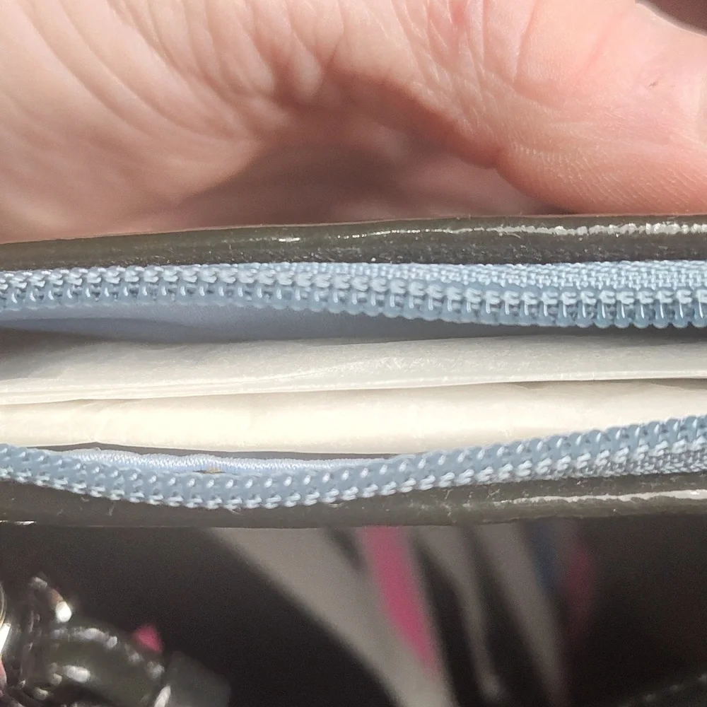 NWT Vintage Coach Poppy Signature Blue Wristlet - Picture 5 of 7